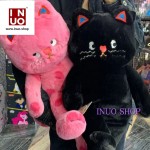 柔软毛绒猫枕